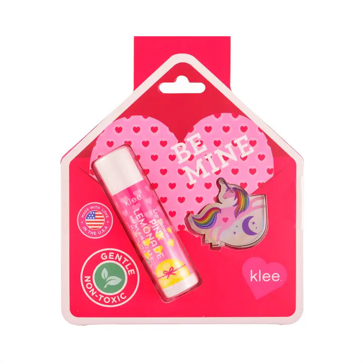 Hug and Kiss - Valentine's Day Lip Shimmer and Sticker Set