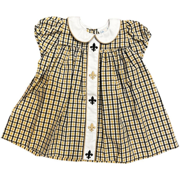 Saints Football Molly Fleur de Lis Dress