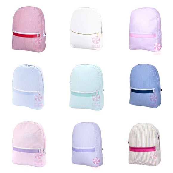 SEERSUCKER SMALL BACKPACK