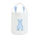 Blue Gingham Easter Bunny Basket-1