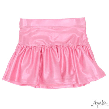 Gathered Skort in Pink Shimmer