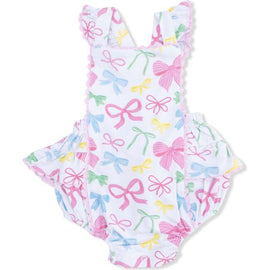 Sweet Bows - Ric Rac Ruffle Sunsuit