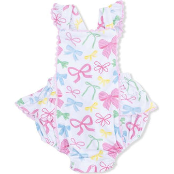 Sweet Bows - Ric Rac Ruffle Sunsuit