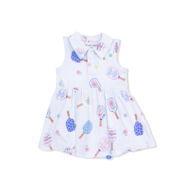 Floral Pickleball - Polo Tennis Dress