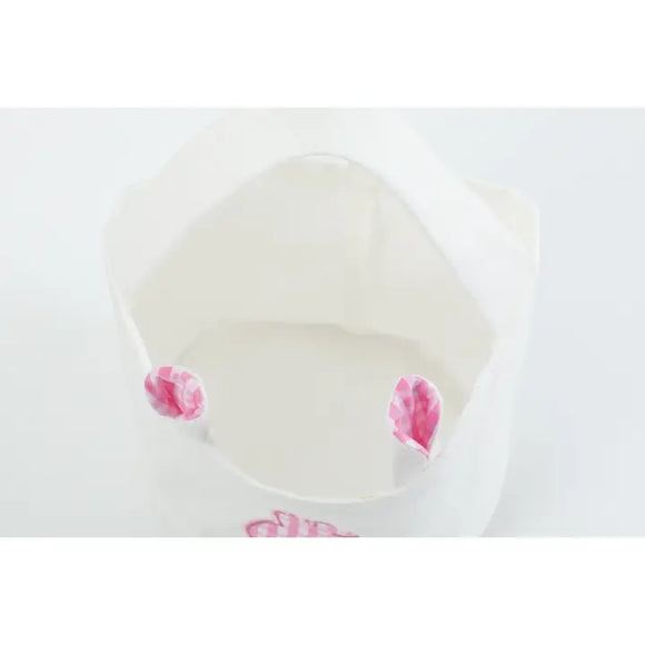 Pink Gingham Easter Bunny Basket