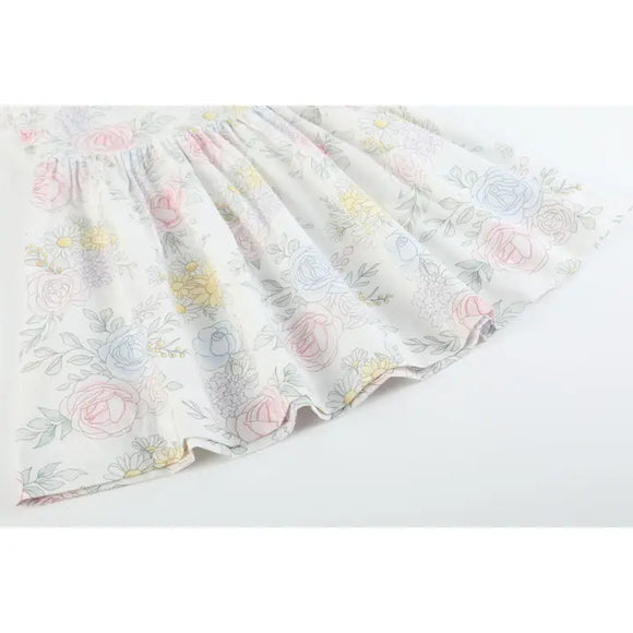 Bouquet Floral Ruffle Dress