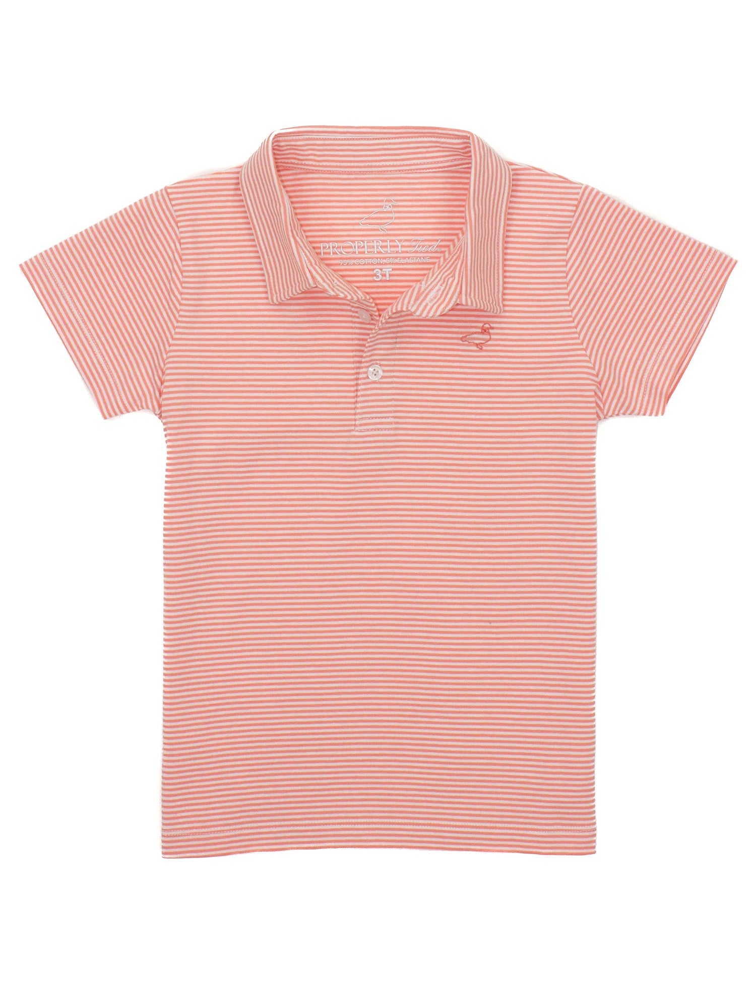 Jackson Polo Coral Stripe