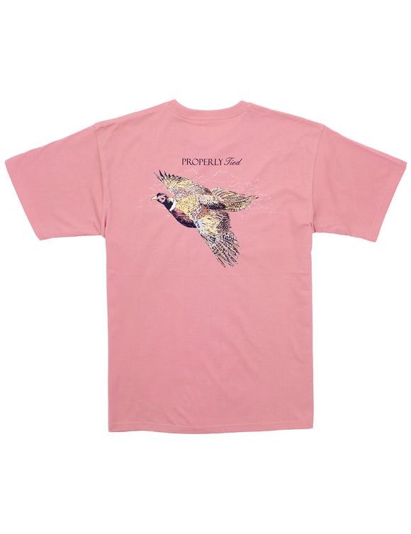 Pheasant Hunt Salmon Tee