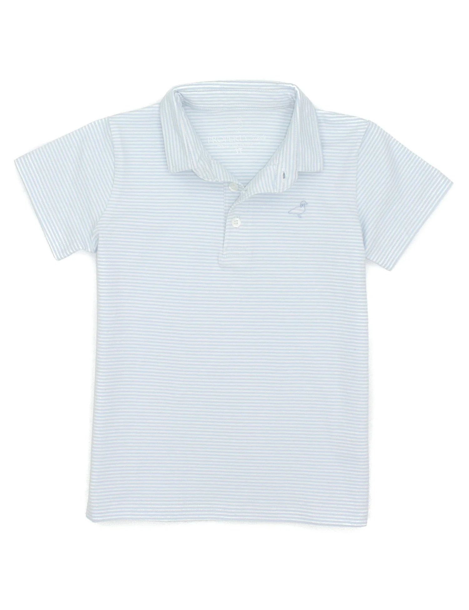 Jackson Polo Powder Blue Stripe