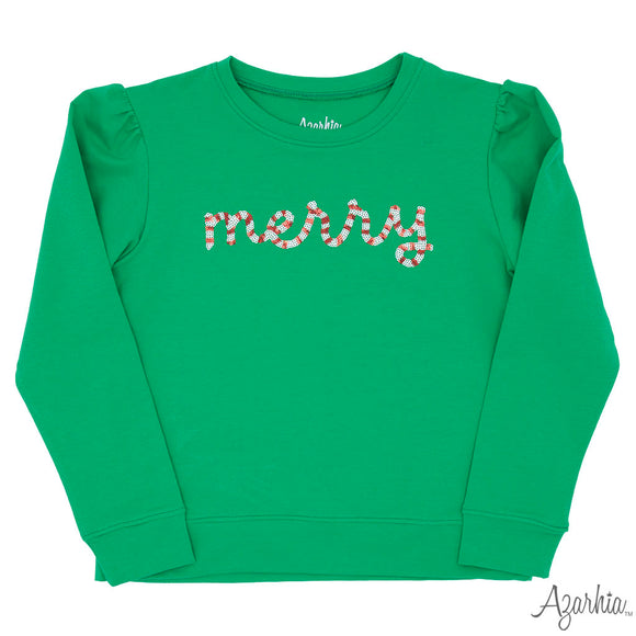 Sequin Merry Green Holly