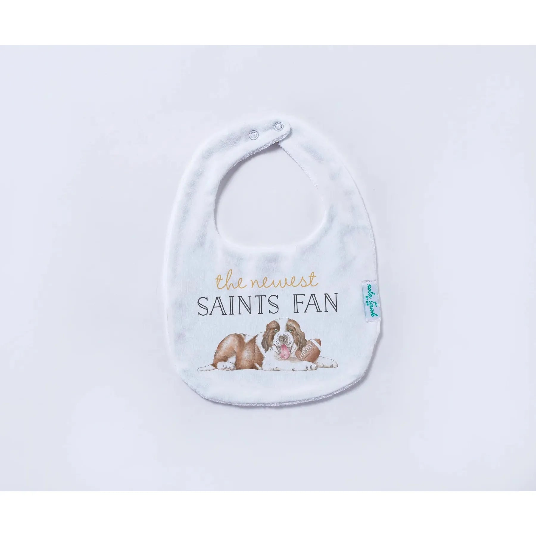 Newest Saints Fan Organic Bib