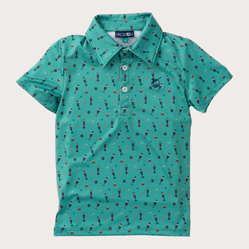Boys S/S Pro Performance Polo - Nutcracker