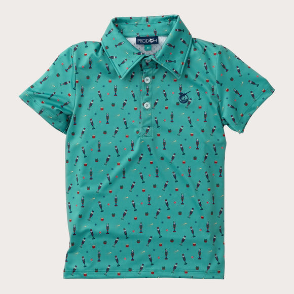 Boys S/S Pro Performance Polo - Nutcracker
