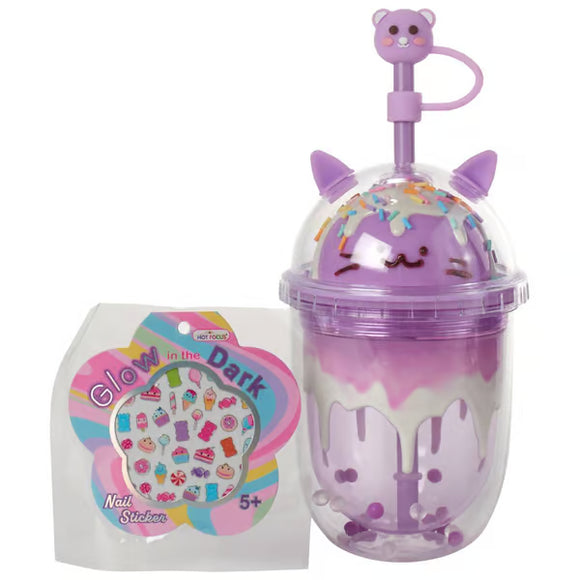 Boba Kitty Novelty Water Bottle