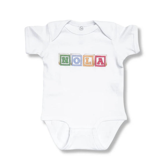 NOLA Blocks Onesie Bodysuit