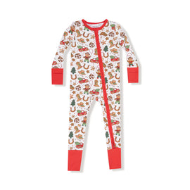 Cowboy Christmas - 2 Way Zipper Romper