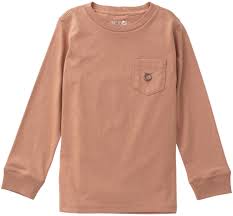 L/S Cotton Pocket T-Shirt – Mocha Mousse - 0