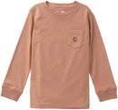 L/S Cotton Pocket T-Shirt – Mocha Mousse-2