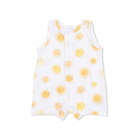 Happy Suns Sleeveless Shortie Romper