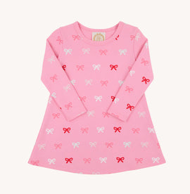 Long Sleeve Polly Play Dress - Bitty Bows