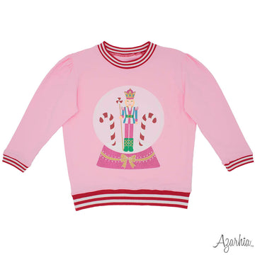 Holly Light Pink sweatshirt Glitter Nutcracker