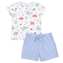 Sailor Sea Creatures - Crew Neck Tee with Casual Short-1
