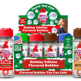 Bubblelick Holiday Edition Flavored Bubbles, Christmas