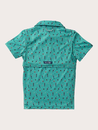 Boys S/S Pro Performance Polo - Nutcracker
