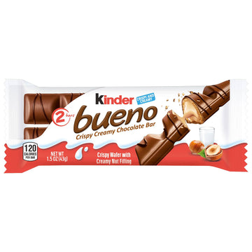 Kinder Bueno Crispy Creamy Chocolate Bar 1.5oz