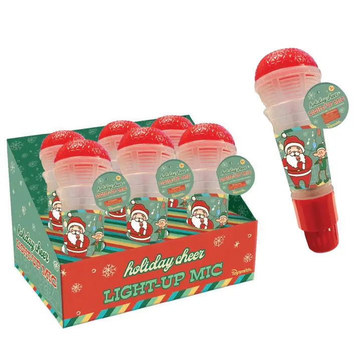 Holiday Cheer Light-Up Mic, Christmas, Stocking Stuffer