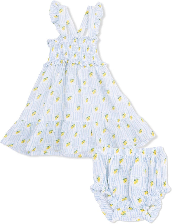 Lovely Lemons, Smocked Top w/ Bloomer