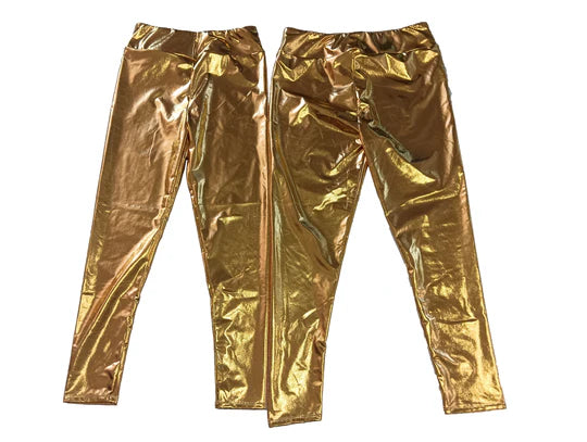 Metallic Leggings - Gold