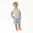 Sailor Sea Creatures - Crew Neck Tee with Casual Short-2