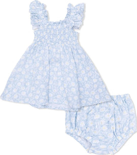 Western Daisies - Smocked Sundress with Bloomer