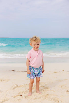 Prim & Proper Polo | Palm Beach Pink + Blue - 0