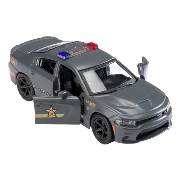 Rollin' 2018 Dodge Charger Police Car-Toy Car, Die-Cast