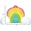 Rainbow Furry Lounge Pillow - 0