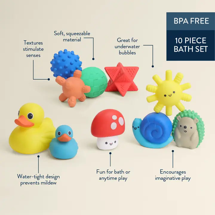 Itzy Splash Gift Set - Soft Bath + Water Toys - 0