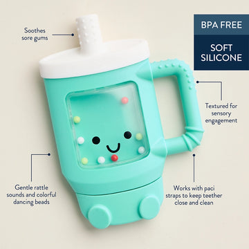 Sweetie Shake Plus™ - Teething + Rattle Toy - Tumbler - 0
