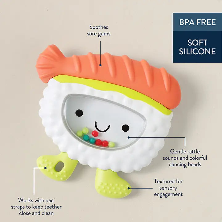 Sweetie Shake Plus™ - Teething + Rattle Toy - SUSHI - 0