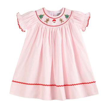 Pink ChristmasBishop Dress