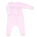 Pink Smocked Footie/Gown-1