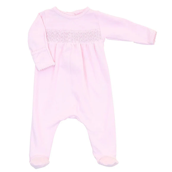 Pink Smocked Footie/Gown