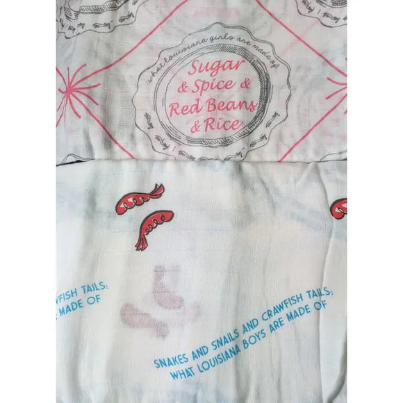 LOUISIANA GIRLS MUSLIN SWADDLE