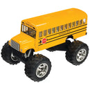 Monster School Bus, Pull Back Action, Die-Cast-1