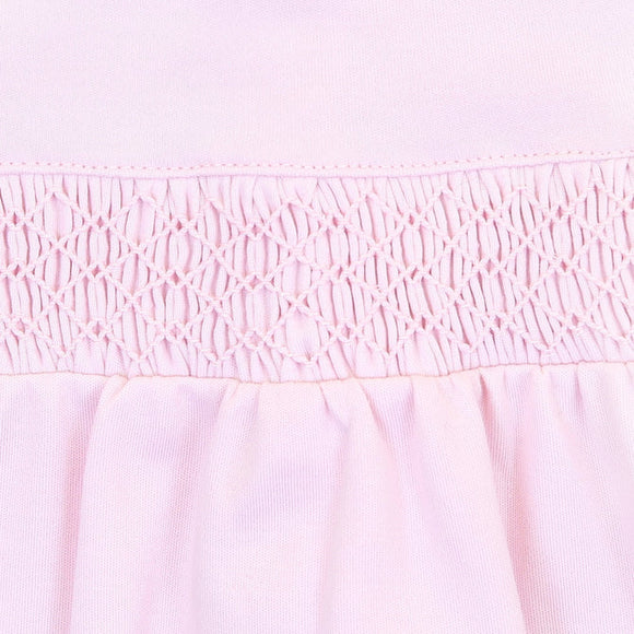 Pink Smocked Footie/Gown
