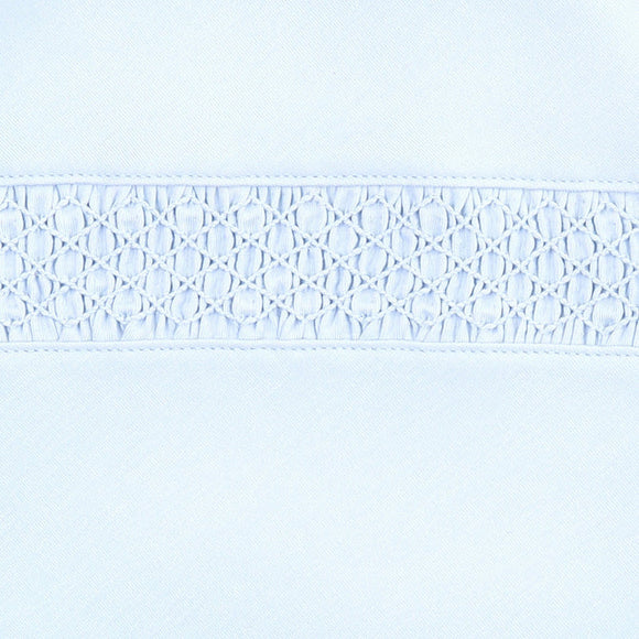 Blue Smocked Gown/Footie