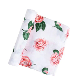 Muslin Swaddle Baby Blanket: Camellia - 0