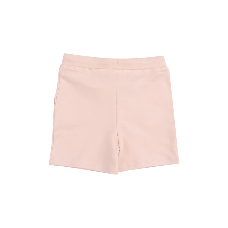 French Terry Solid Pink Everyday Shorts - 0