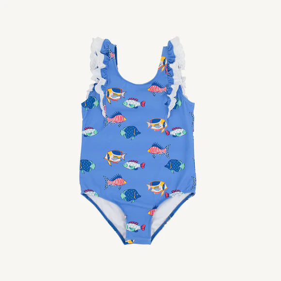 Here Fishy Ruehling Ruffle Bathing Suit
